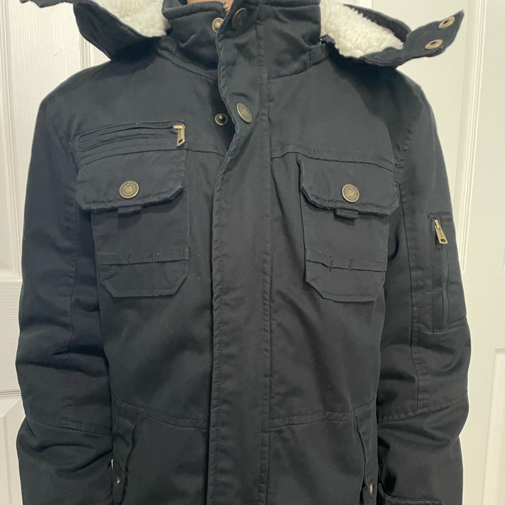Wenven Boys Winter Thicken Cotton Sherpa Jacket